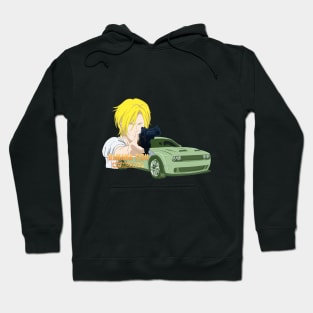 Banana Fish Ash Lynx Dodge Challenger Hoodie